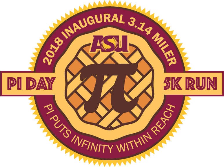 Asu Pi Day 5k Run Logo - Arizona State University (773x575), Png Download
