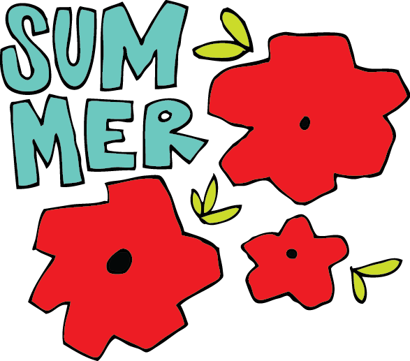 Summer Flowers (587x517), Png Download