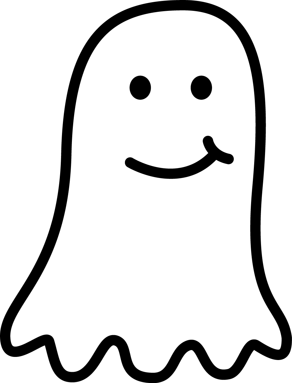 Halloween - Ghost - Minus - Clip Art (942x1233), Png Download