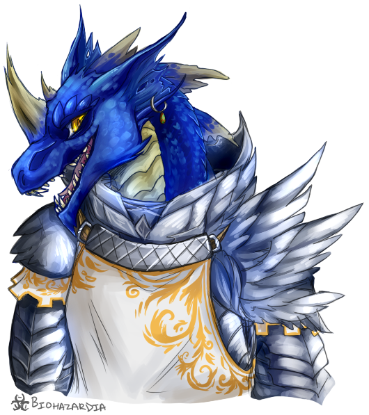 1 Reply 0 Retweets 5 Likes - Blue Dragonborn Paladin (633x636), Png Download