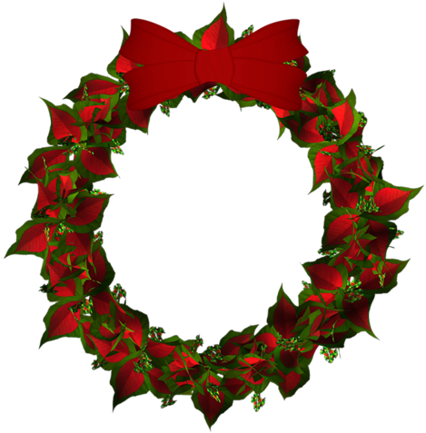Set Of Christmas Wreaths Wreath 1 Scrap And Tubes - Wreath (500x494), Png Download