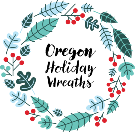 Christmas Wreath Retro (450x441), Png Download