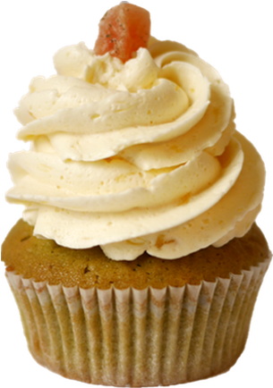 Green Tea & Pineapple - Pineapple Cupcake Png (430x500), Png Download