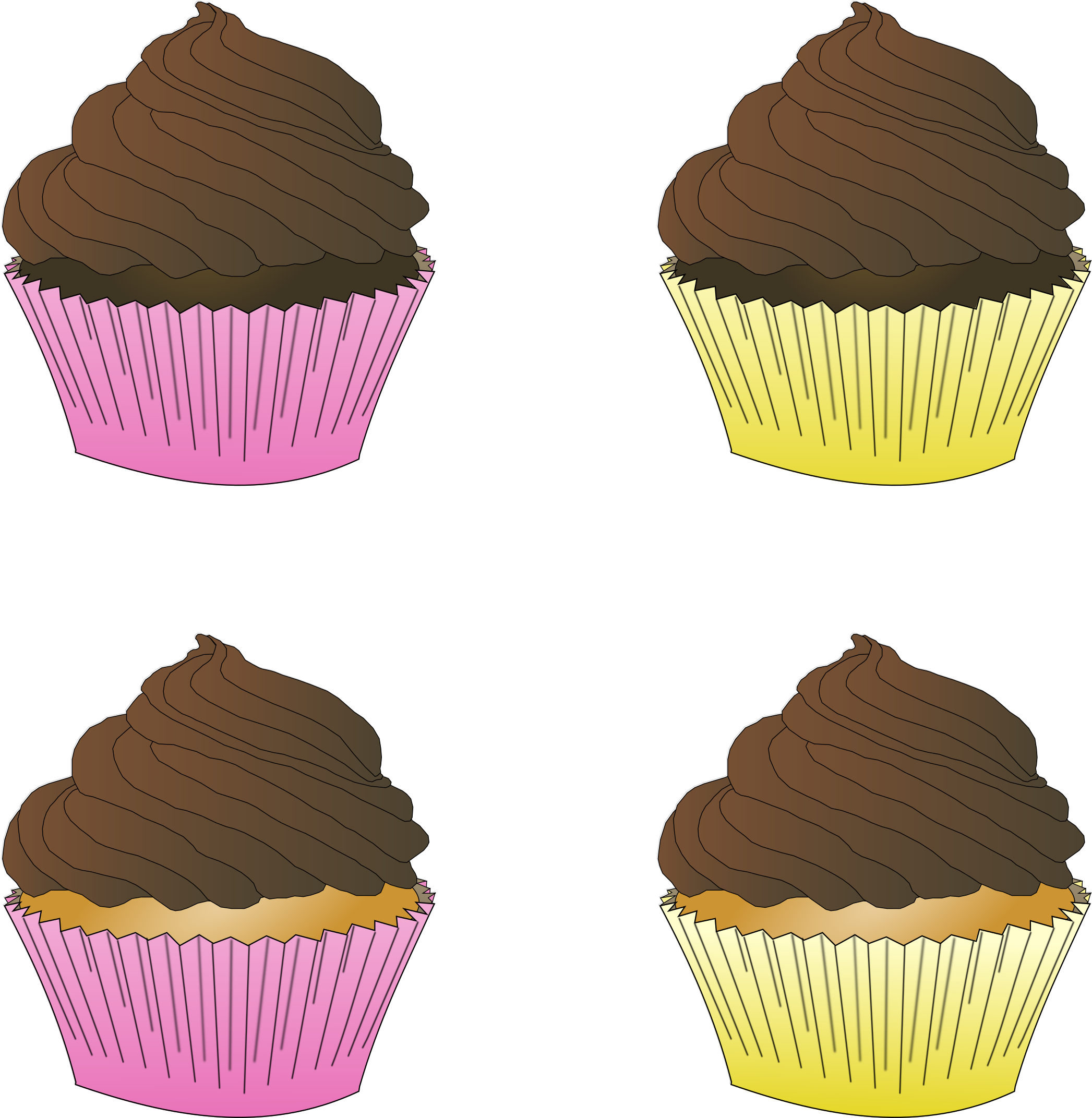 This Free Icons Png Design Of Assorted Chocolate Frosted (2349x2400), Png Download