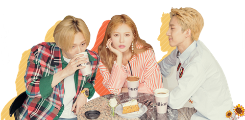 Chłopak Tak Mówi Do Starszej Siostry, Lub Starszej - Triple H Kpop Png (500x245), Png Download