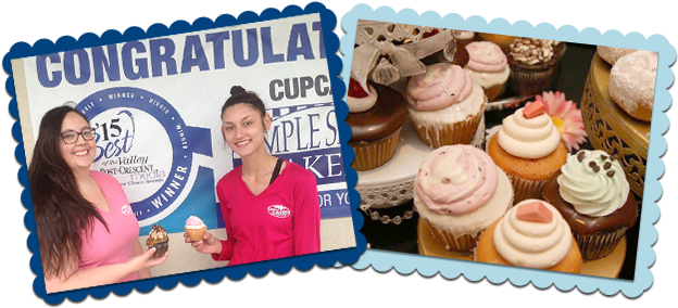 Cupcake Photo Frame - Simple Simon Bakery (644x295), Png Download