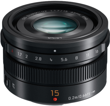 Panasonic Lumix G Leica Dg Summilux 15mm F/1 - Panasonic 15mm F 1.7 Lumix G Leica Dg Summilux Asph (360x480), Png Download