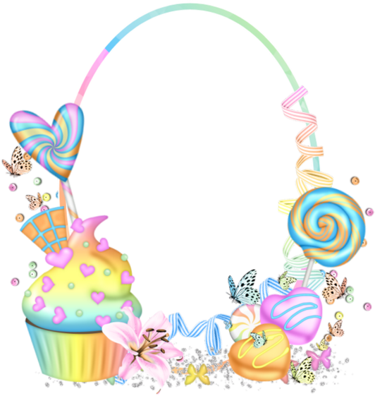 Cadres Frame Rahmen Quadro Png Frames Pinterest - Cupcake Borders And Frames (600x600), Png Download