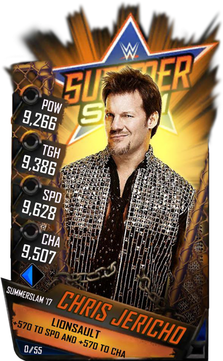 Chrisjericho S3 15 Summerslam17 - Wwe Supercard Sasha Banks Summerslam 17 (733x1158), Png Download