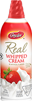 Regular Whipped Cream - Real Whipped Cream Can (600x474), Png Download