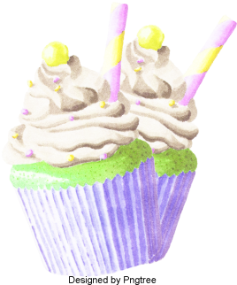 Cartoon Hand-painted Dessert Ice Cream, Sweet Cone, - Dessert (360x360), Png Download