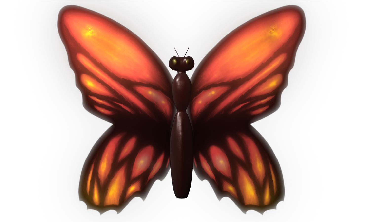 The Wings Now Have Areas Of Transparency, Which Was - Brush-footed Butterfly (1600x900), Png Download