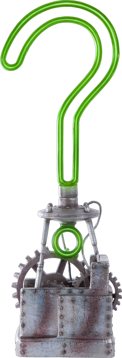 Dc Comics Prop Replica Riddler Trophy - Batman Arkham City Riddler Trophy Full-scale Prop Replica (480x1398), Png Download