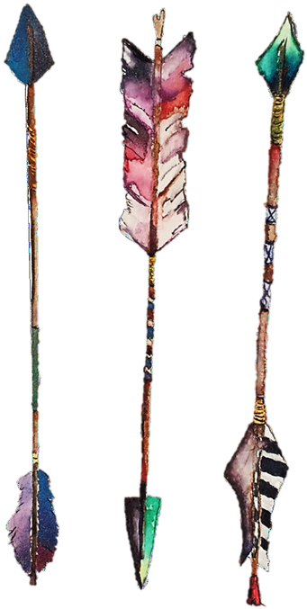 Prints Of Original Watercolor Paintings By Salado Artists, - Arrow (498x758), Png Download