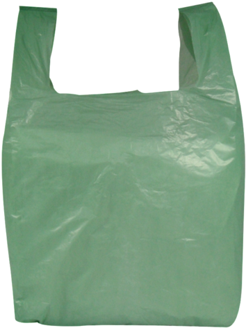 Green Vest Style Plastic Carrier Bags - Tote Bag (600x600), Png Download