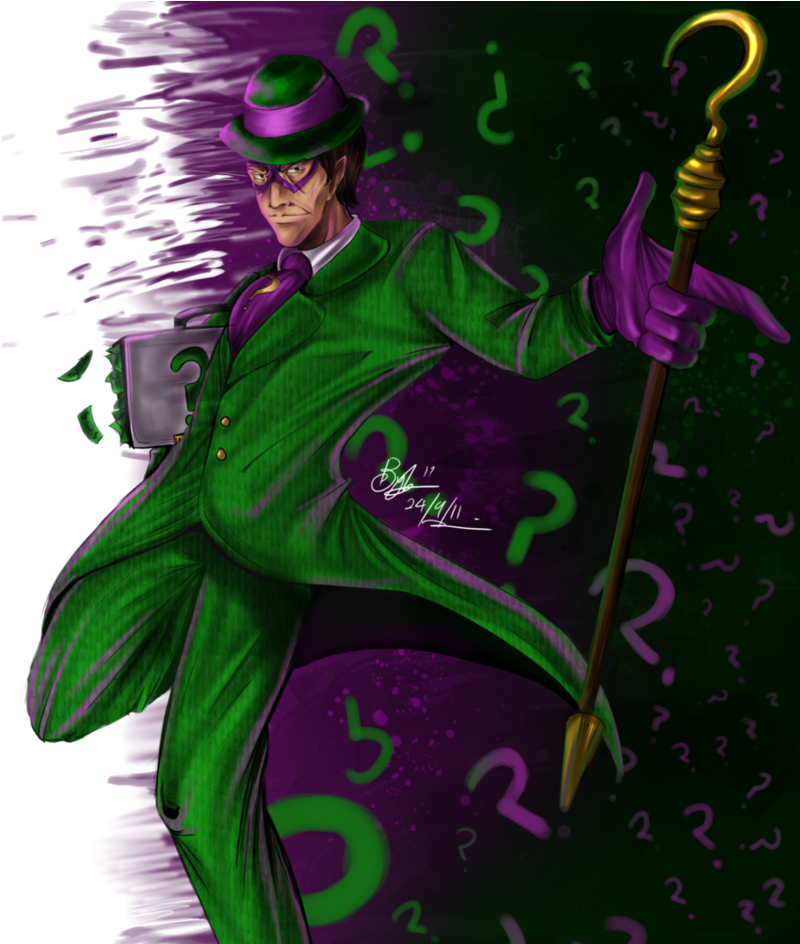 The Riddler By Https - Riddler Best Fan Art (847x943), Png Download