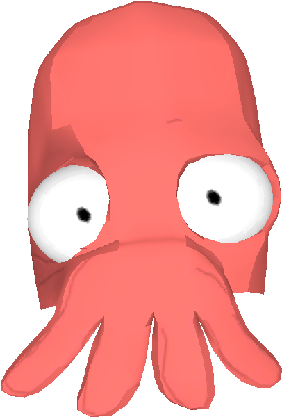 Zoidberg Head 5,000 Points - Octopus (611x611), Png Download