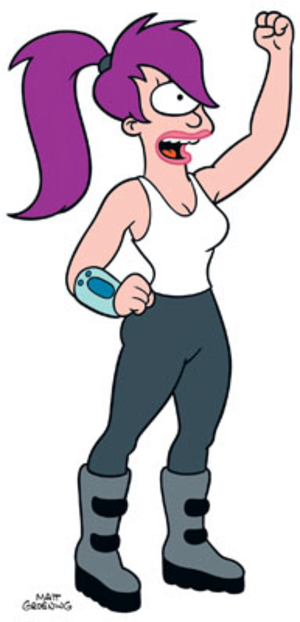 Leela - Leela From Futurama (300x622), Png Download