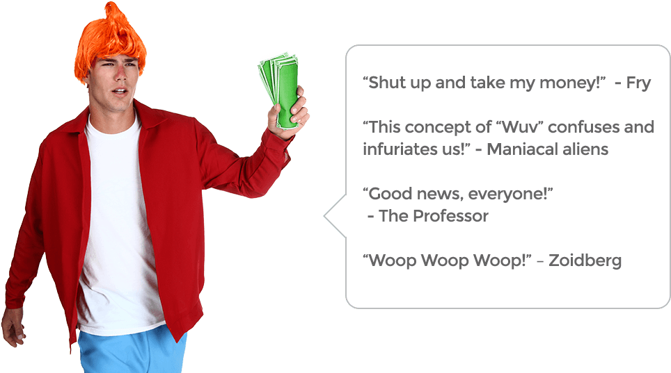 Futurama Quotes - Costume Hat (1022x549), Png Download