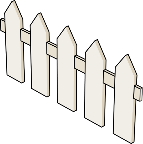 Picket Fence Tilted - Wiki (475x479), Png Download