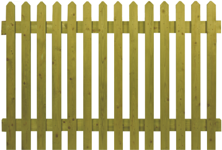 Picket Fence Zoom Images - Fence (500x600), Png Download