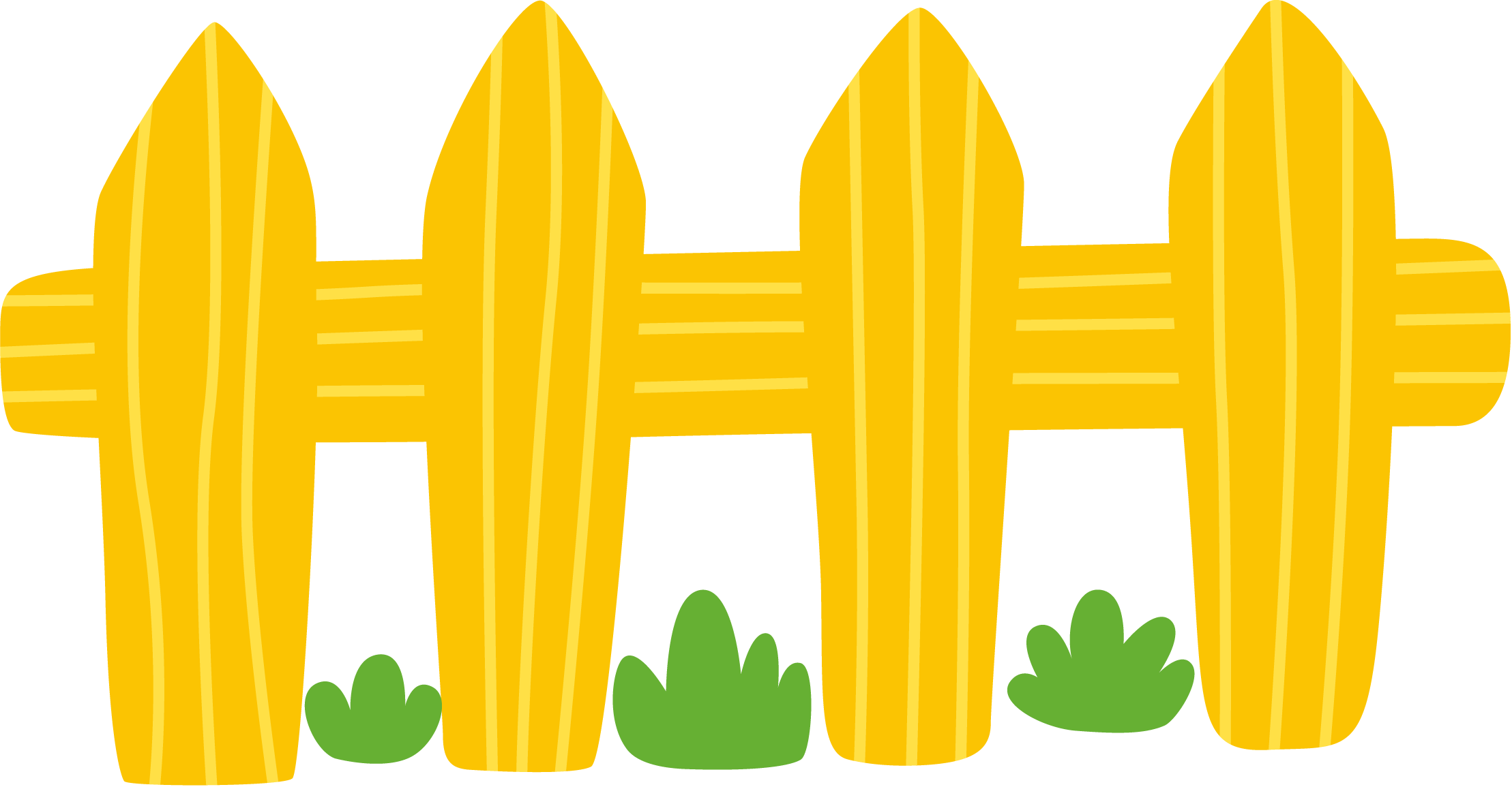 Fazenda Bb Png Minus - Cute Fence Png (2217x1155), Png Download