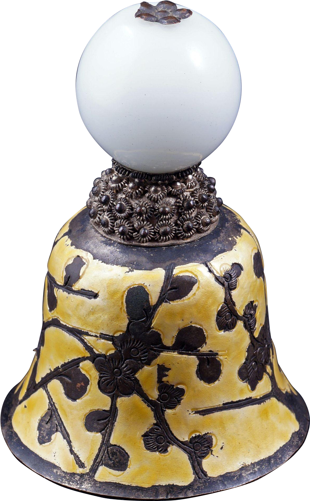 Chinese Mandarin White Peking Glass Hat Finial 19th - Peking Glass (1902x1902), Png Download
