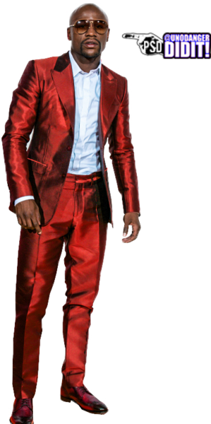 Share This Image - Money Mayweather In A Suit (299x600), Png Download
