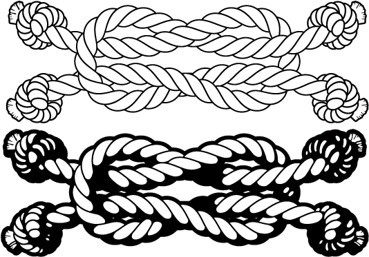 This Image Then Required Distressing To Give The Impression - Rope (542x384), Png Download