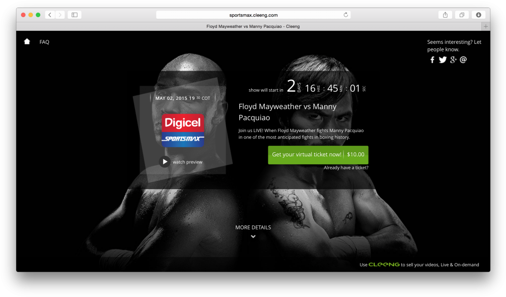 Pacquiao Mayweatther Pay Per View - Portable Network Graphics (1024x606), Png Download