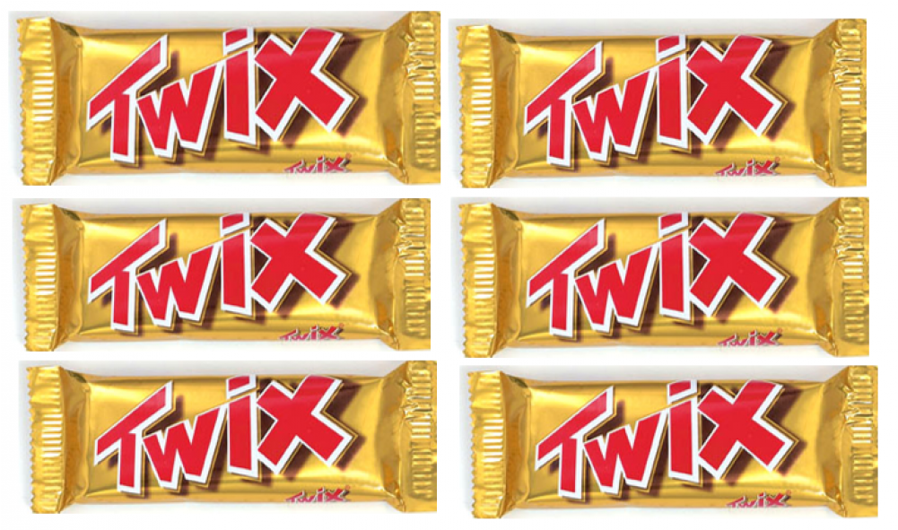 Mars Twix 5 Pieces (1000x1000), Png Download