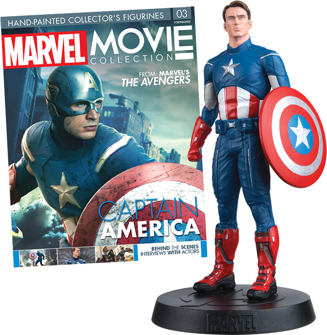 Mm-issue03 Captain America - Marvel Movie Collection Capitan America (700x700), Png Download