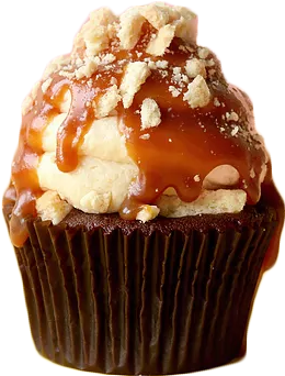 Let's Twix Again - Cupcake (371x371), Png Download