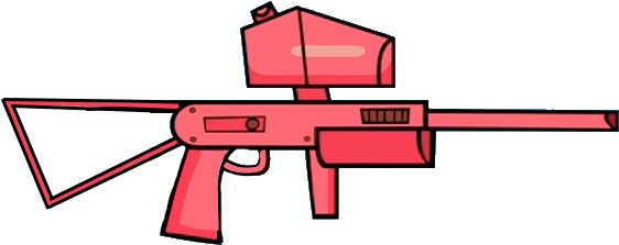 Paintball Gun - Assault Rifle (668x269), Png Download