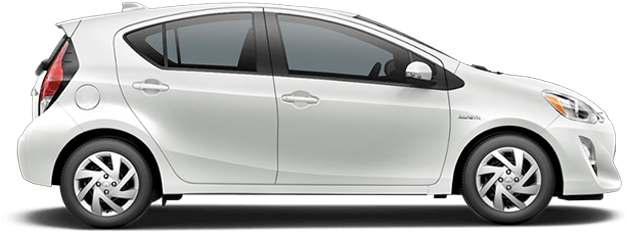 2016 Toyota Prius C - White Toyota Prius C (730x290), Png Download