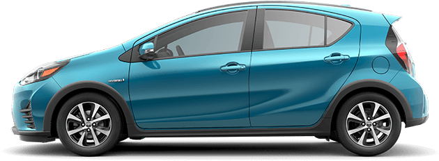New 2019 Toyota Prius C L - Toyota Hybrid Prius C (734x298), Png Download