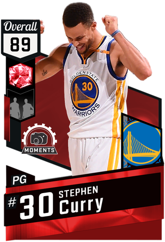 Stephen Curry Against The Pelicans On November 7th - Ruby Steph Curry 2k17 (325x475), Png Download
