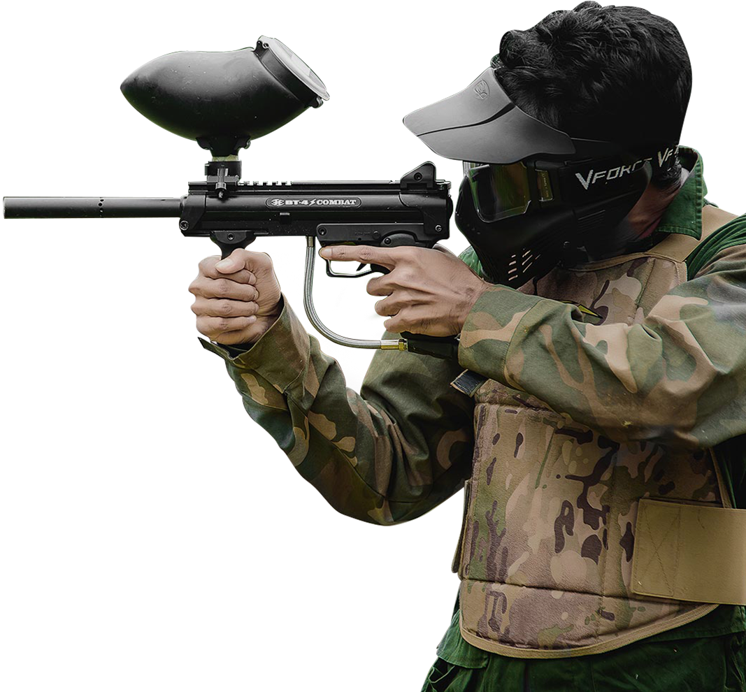 03 - Paintball Player Png (1075x1010), Png Download