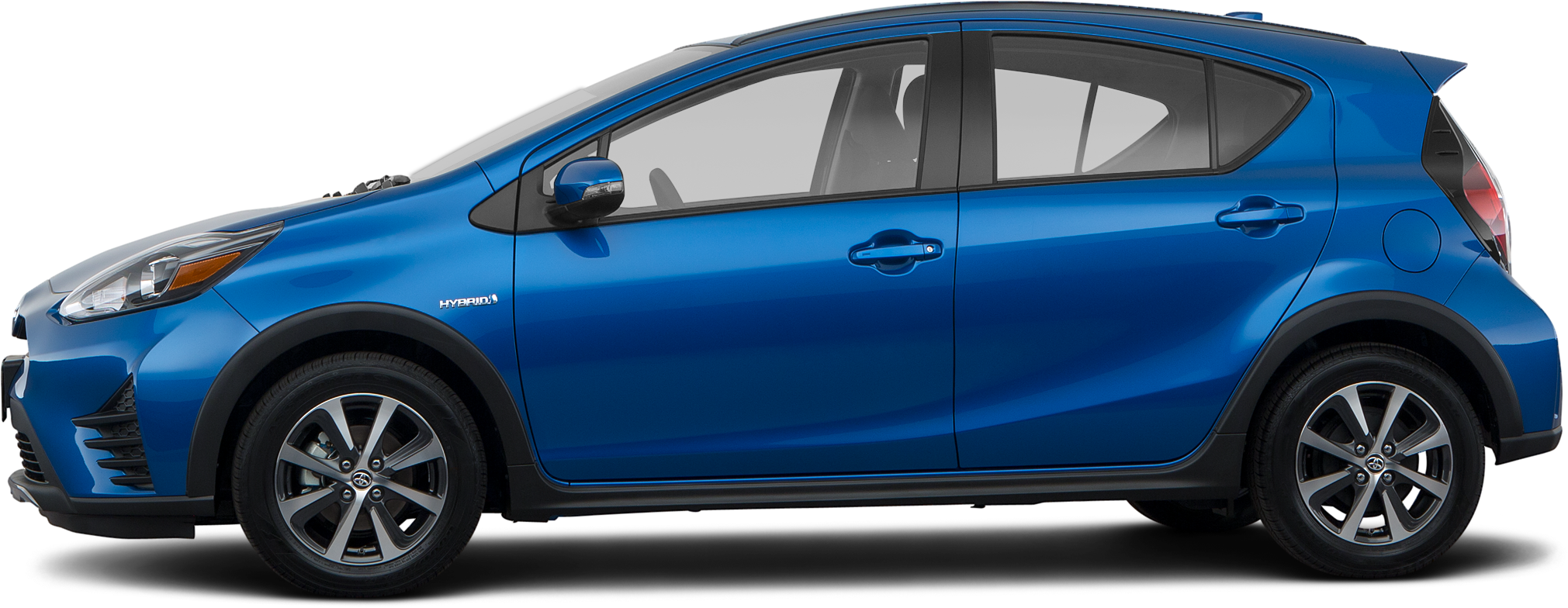 Three 2018 Toyota Prius C Hatchback Three - Honda Hr-v (2021x784), Png Download
