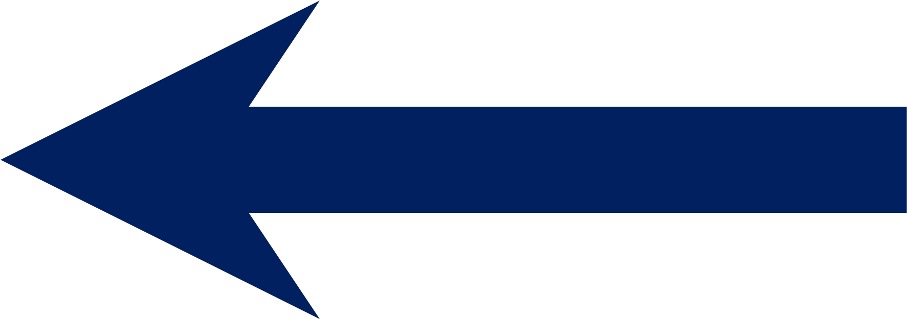 File Short Left Arrow - Majorelle Blue (2400x1256), Png Download