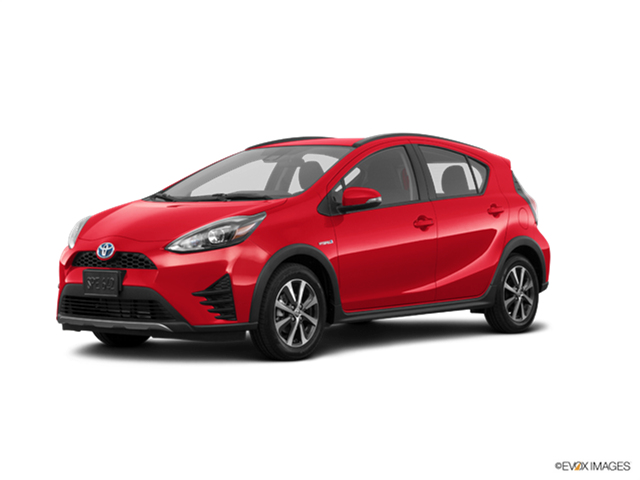 New Car 2018 Toyota Prius C Three - Mazda 3 2018 Sedan Grand Touring Red (640x480), Png Download