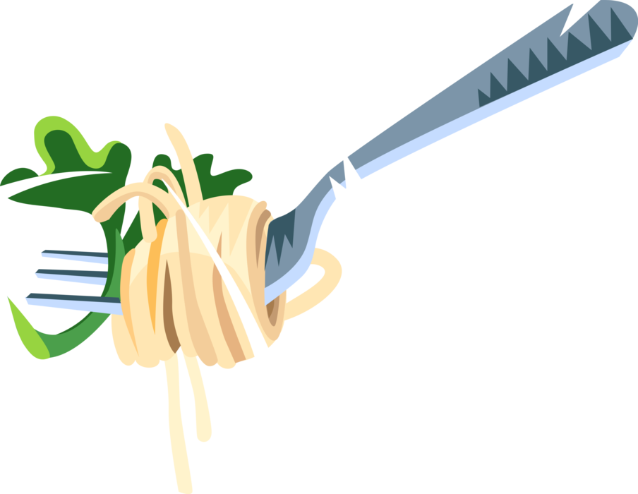 Spaghetti On Fork Png - Spaghetti Clipart (904x700), Png Download