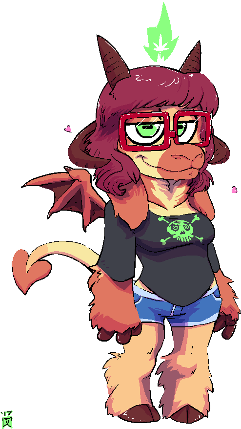 Baphomet Cutie - Cartoon (541x900), Png Download