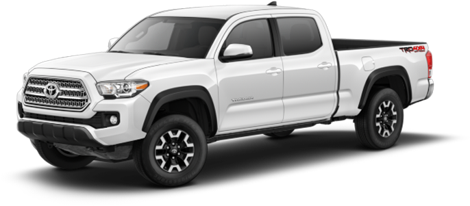 Conquer The Dirt Trails With The 2019 Toyota Tacoma - White Tacoma Sport 2017 (750x350), Png Download
