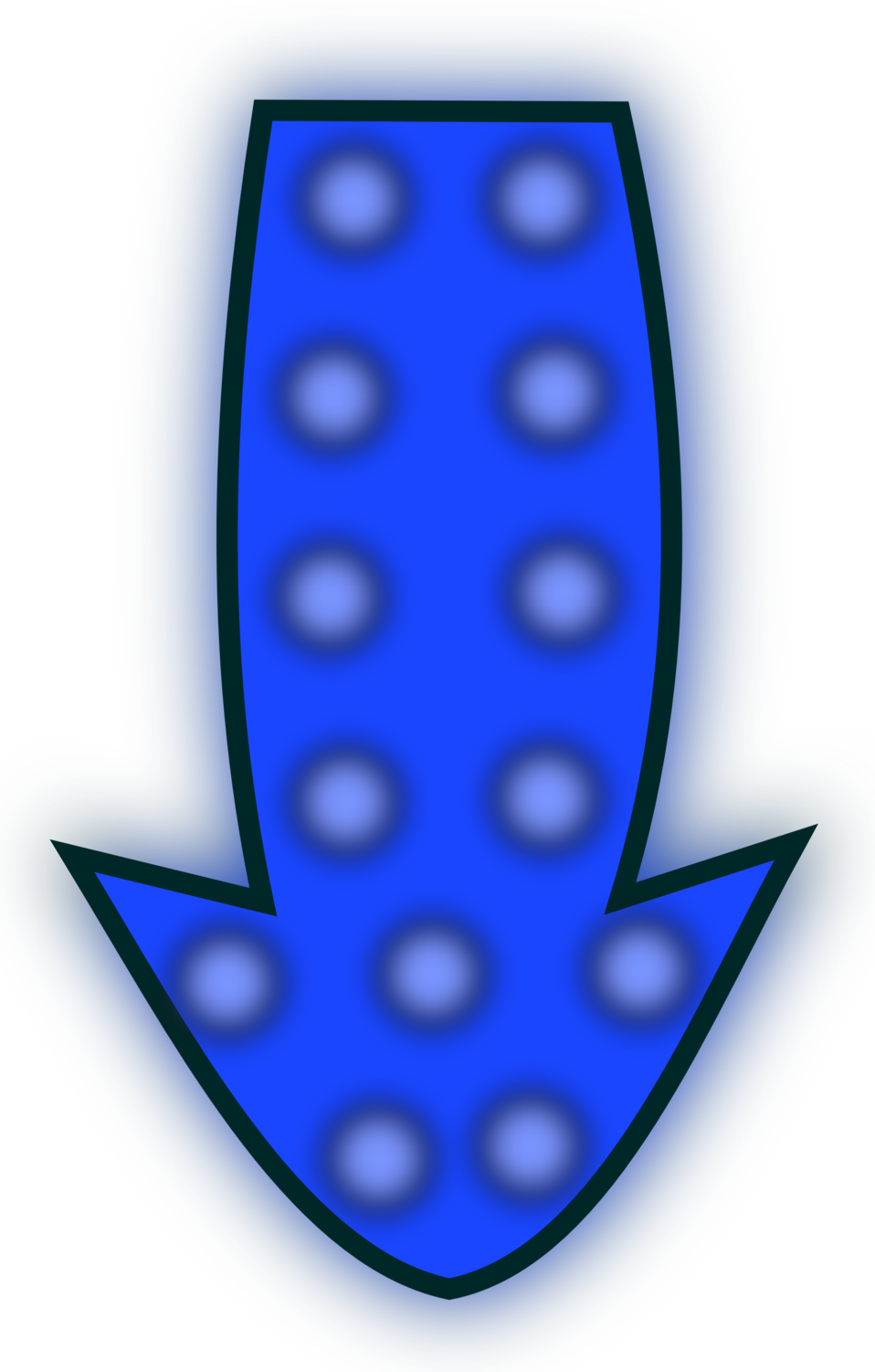 Illustration Of A Blue Arrow - ภาพ ลูก ศร น่า รัก (958x1502), Png Download