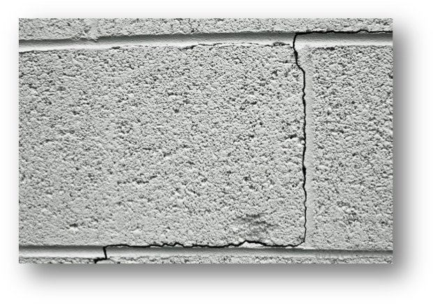 Crack In Basement Wall Repair - Michigan (634x448), Png Download