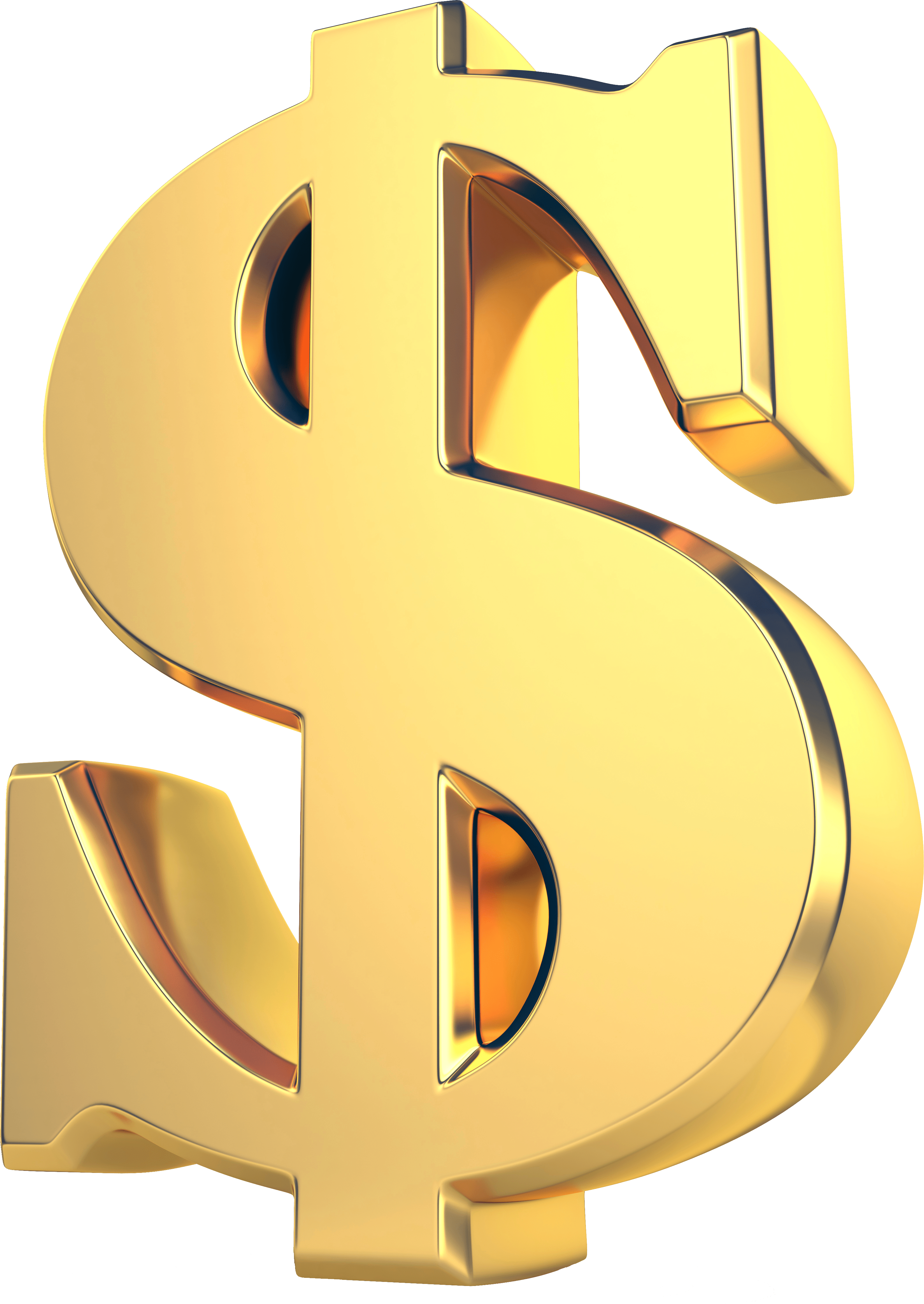Golden Dollar Currency Sign 000038814110 Xxxlarge (3181x4486), Png Download