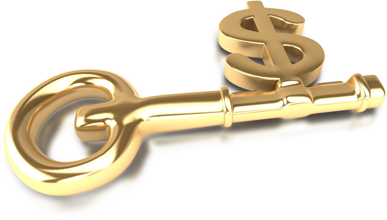 Key - Money With Key (1600x900), Png Download