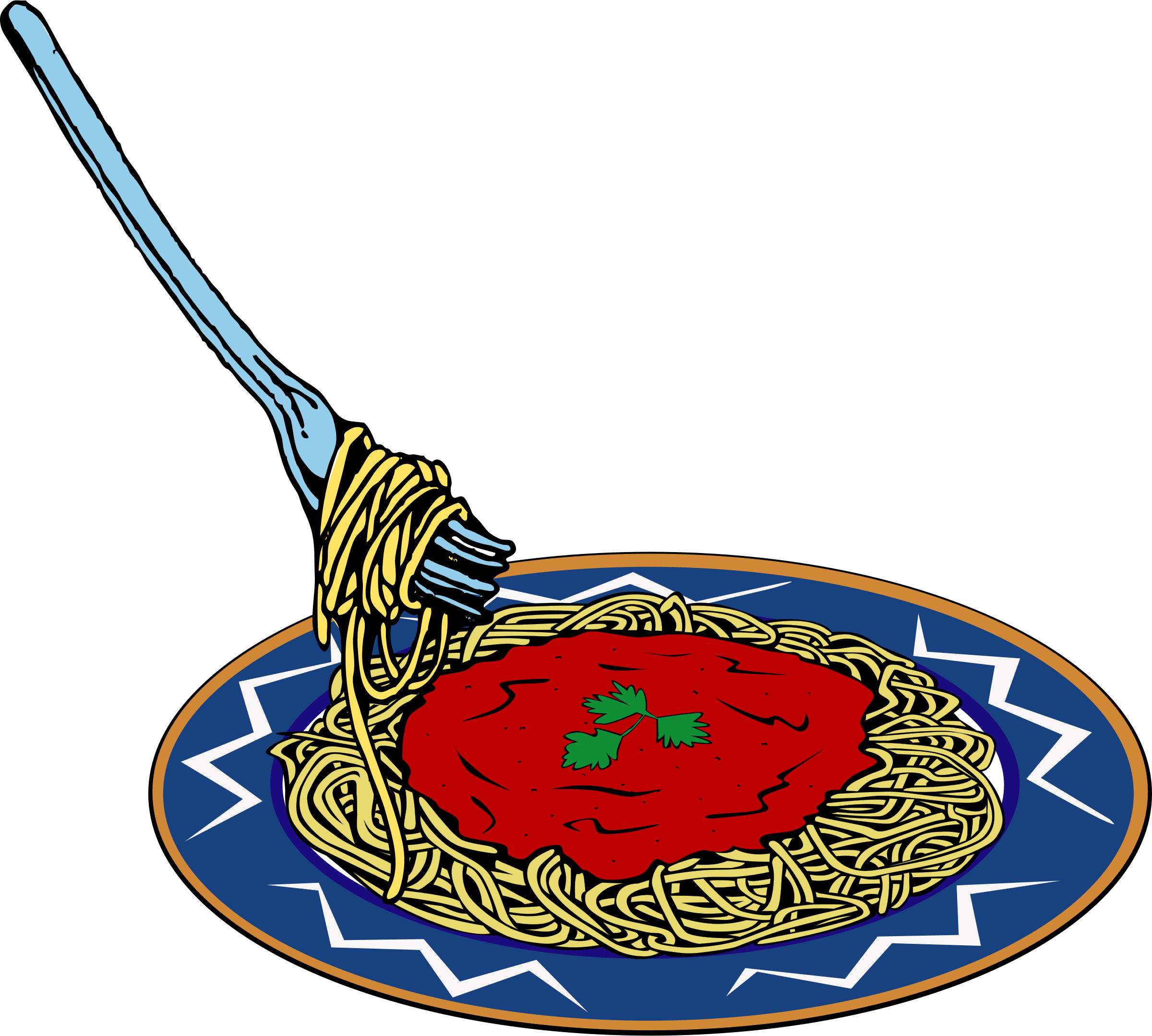 Best Spaghetti Clipart - Spaghetti (2400x2158), Png Download