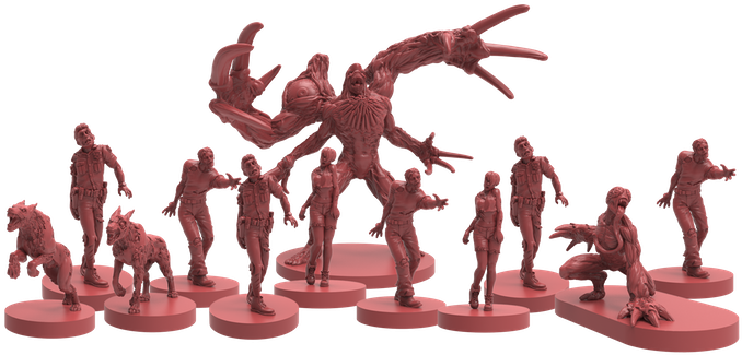 Monsters - Resident Evil 2 The Board Game (680x333), Png Download